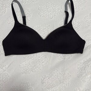 Calvin Klein Black Wireless Bra with Adjustable Straps